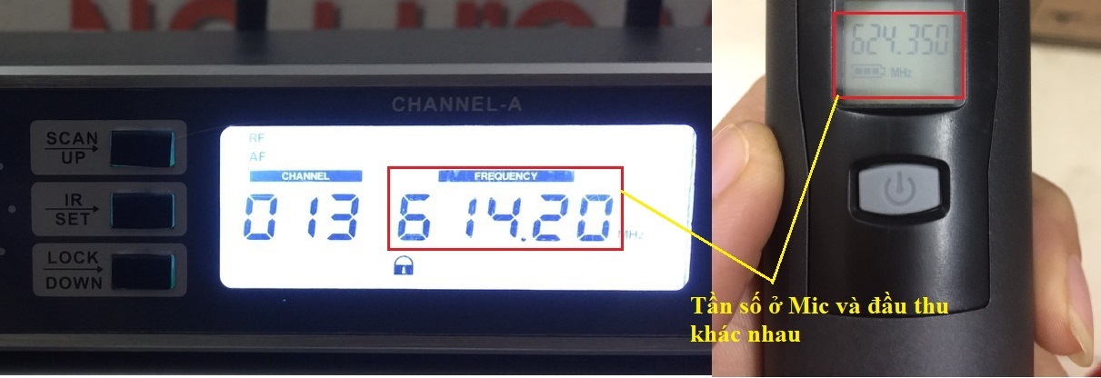 cách cài tần số cho mic không dây cực dễ